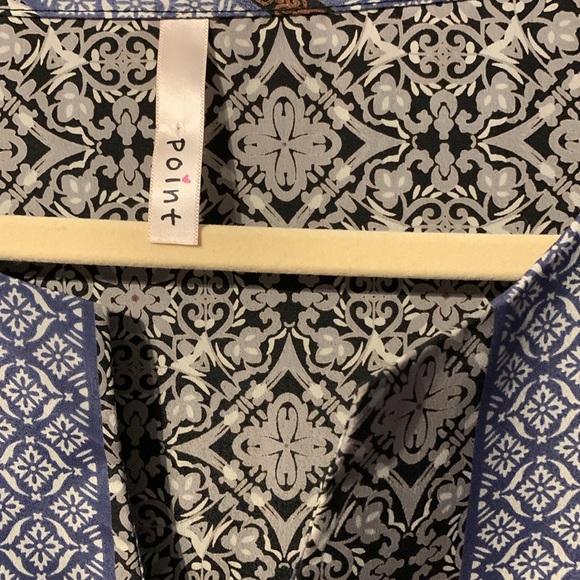 Point Multi Colored ladies dress or shirt ? Depends on you.. cute w/Boots /Med - Picture 7 of 9